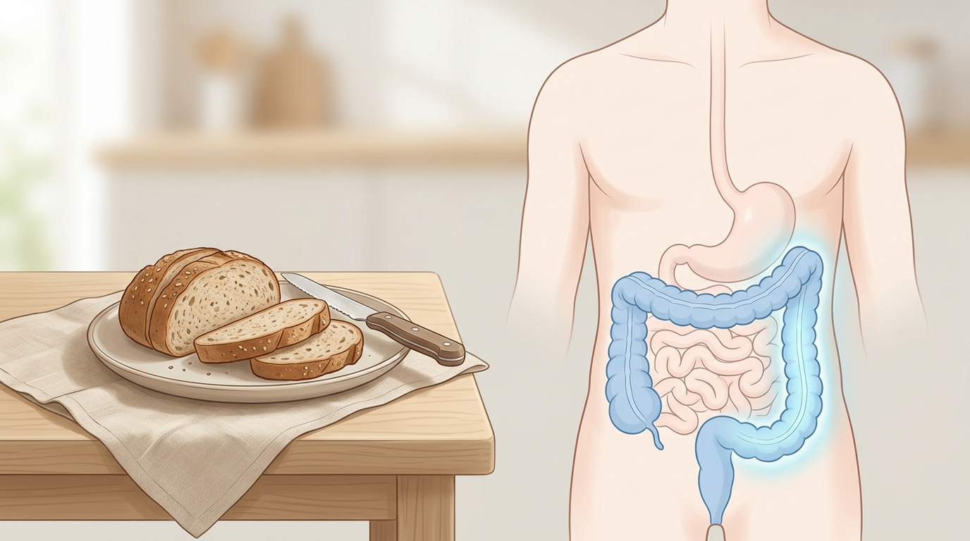 Can Eating Bread Trigger Trapped Gas in the Descending Colon?