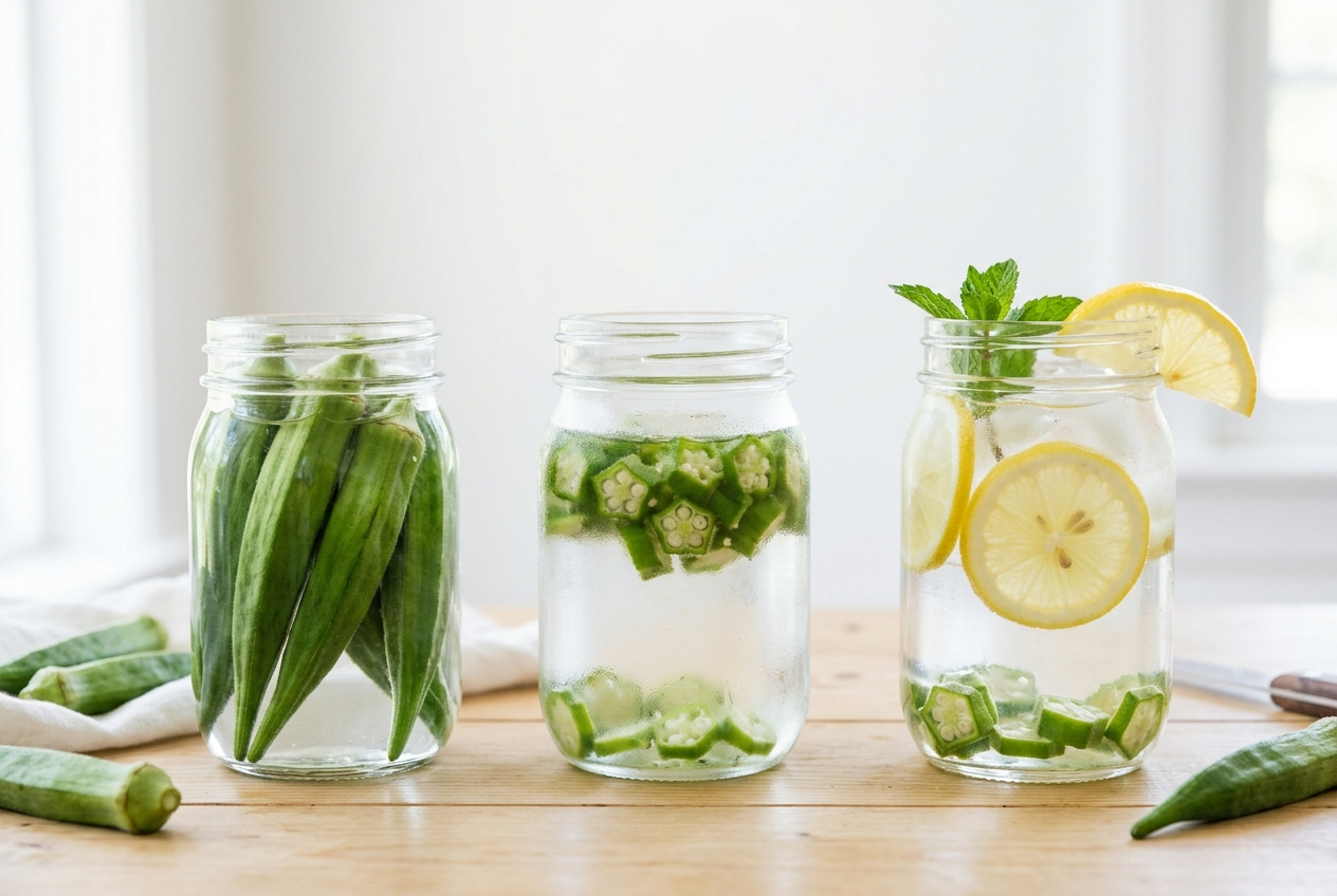 Three ways to make okra water less slimy using whole pods, chilling, and citrus.