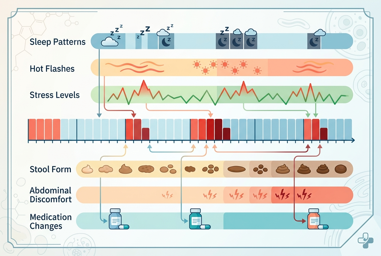 Menstrual cycle and perimenopause factors linked with changing IBS symptoms